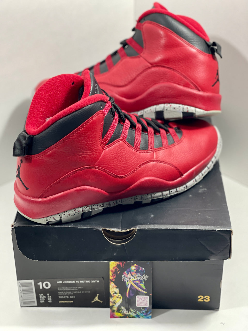 USED SIZE 10 MENS - AIR JORDAN 10 RETRO "BULLS OVER BROADWAY" 2015