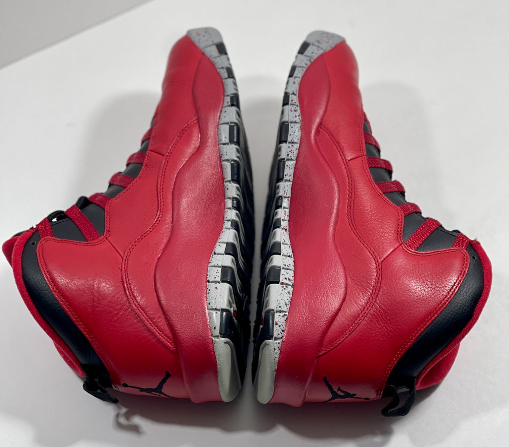 USED SIZE 10 MENS - AIR JORDAN 10 RETRO "BULLS OVER BROADWAY" 2015