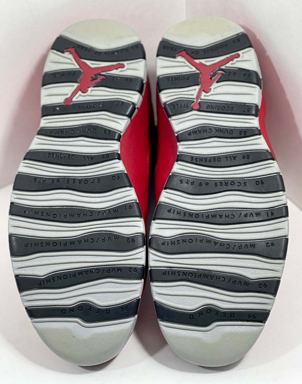 USED SIZE 10 MENS - AIR JORDAN 10 RETRO "BULLS OVER BROADWAY" 2015