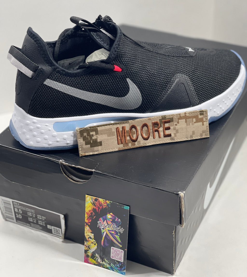 NEW SIZE 8.5 MENS - NIKE PAUL GEORGE 4 "BLACK LIGHT SMOKE GREY" 2020