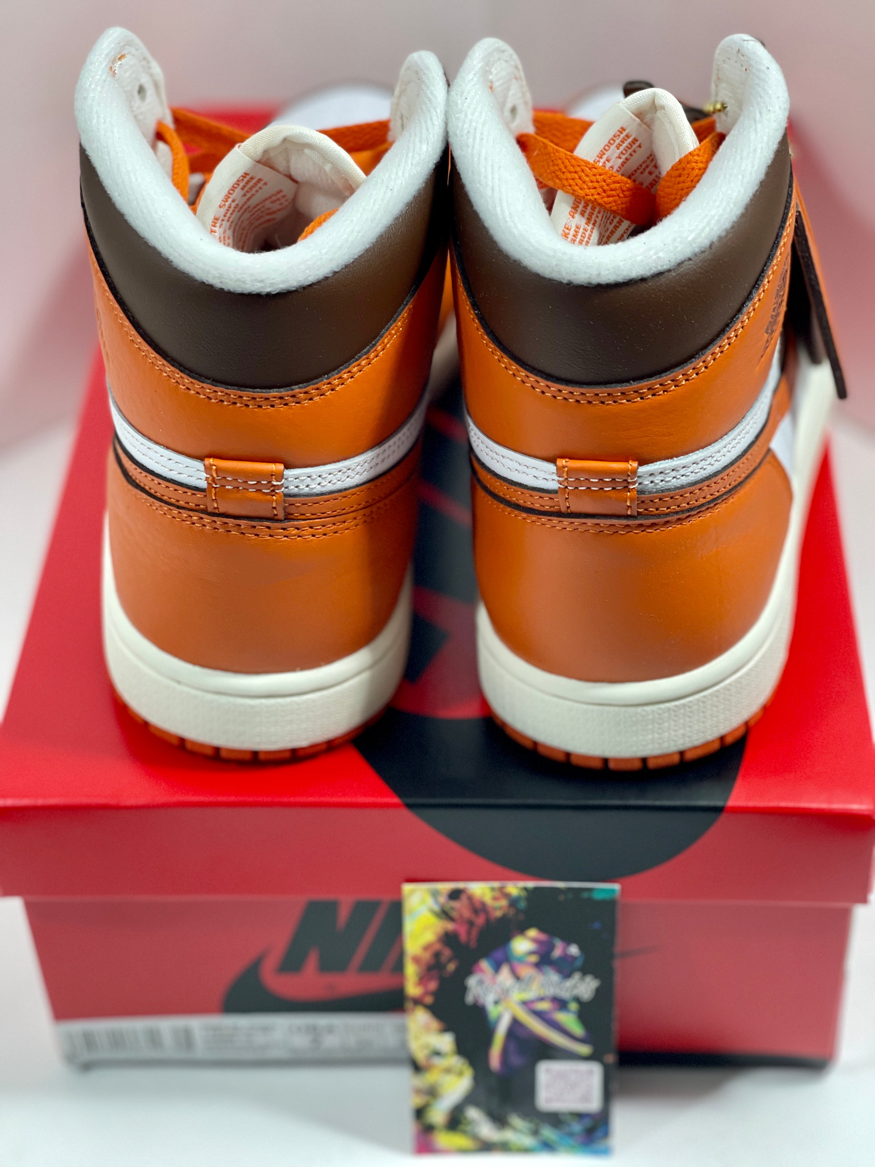 NEW SIZE 9.5 WOMENS - AIR JORDAN 1 RETRO HIGH OG "STARFISH" 2022