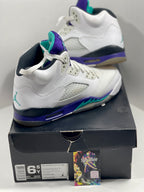 USED SIZE 6.5 YOUTH - AIR JORDAN 5 RETRO "GRAPE" 2013 (GS)