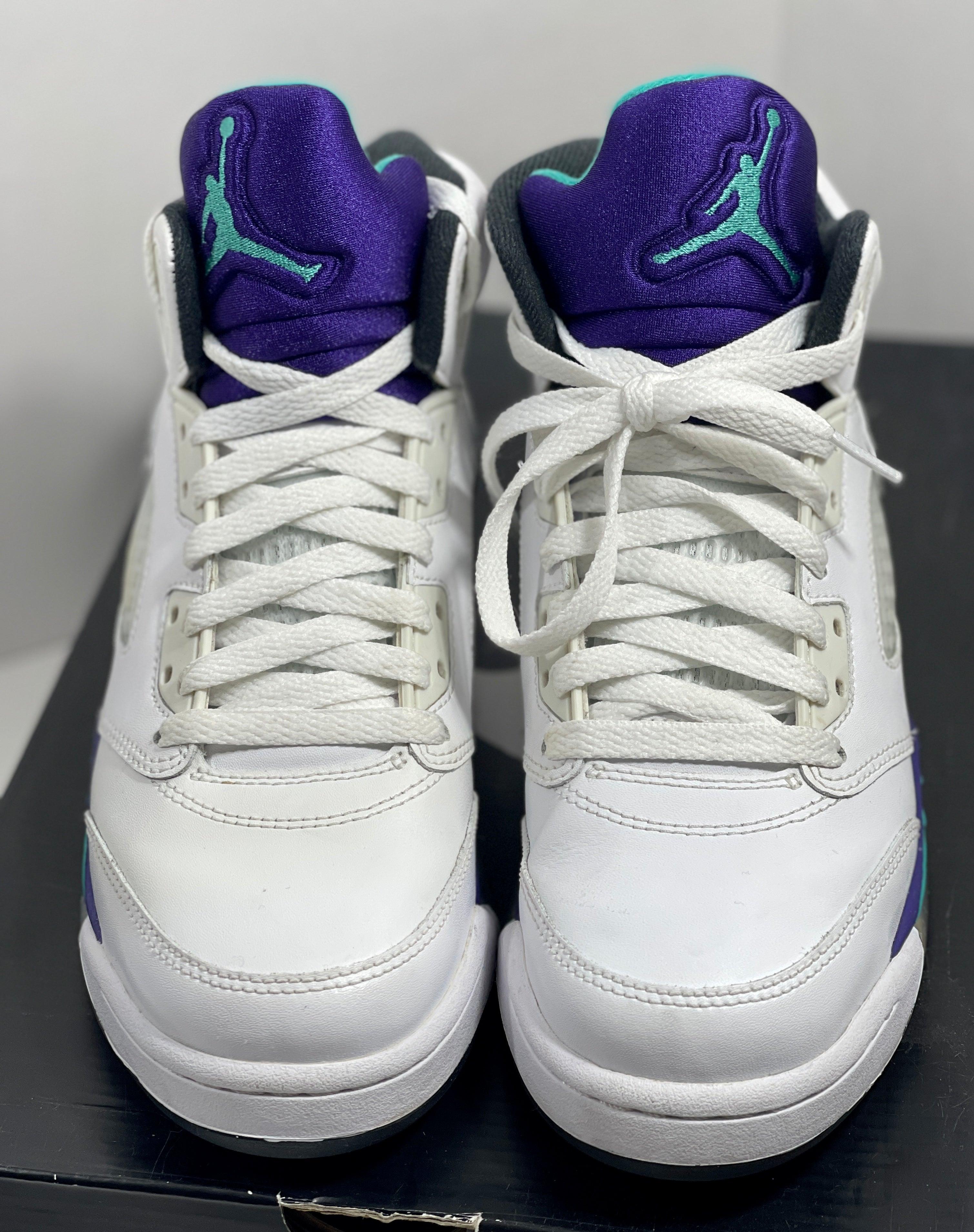 USED SIZE 6.5 YOUTH - AIR JORDAN 5 RETRO "GRAPE" 2013 (GS)