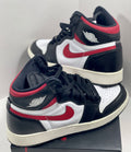 USED SIZE 6.5 YOUTH - AIR JORDAN 1 RETRO HIGH "BLACK GYM RED" 2019 (GS)