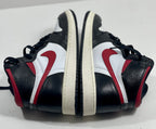 USED SIZE 6.5 YOUTH - AIR JORDAN 1 RETRO HIGH "BLACK GYM RED" 2019 (GS)