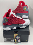 USED SIZE 6.5 YOUTH - AIR JORDAN 13 RETRO "RED FLINT" 2021 (GS)