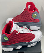 USED SIZE 6.5 YOUTH - AIR JORDAN 13 RETRO "RED FLINT" 2021 (GS)