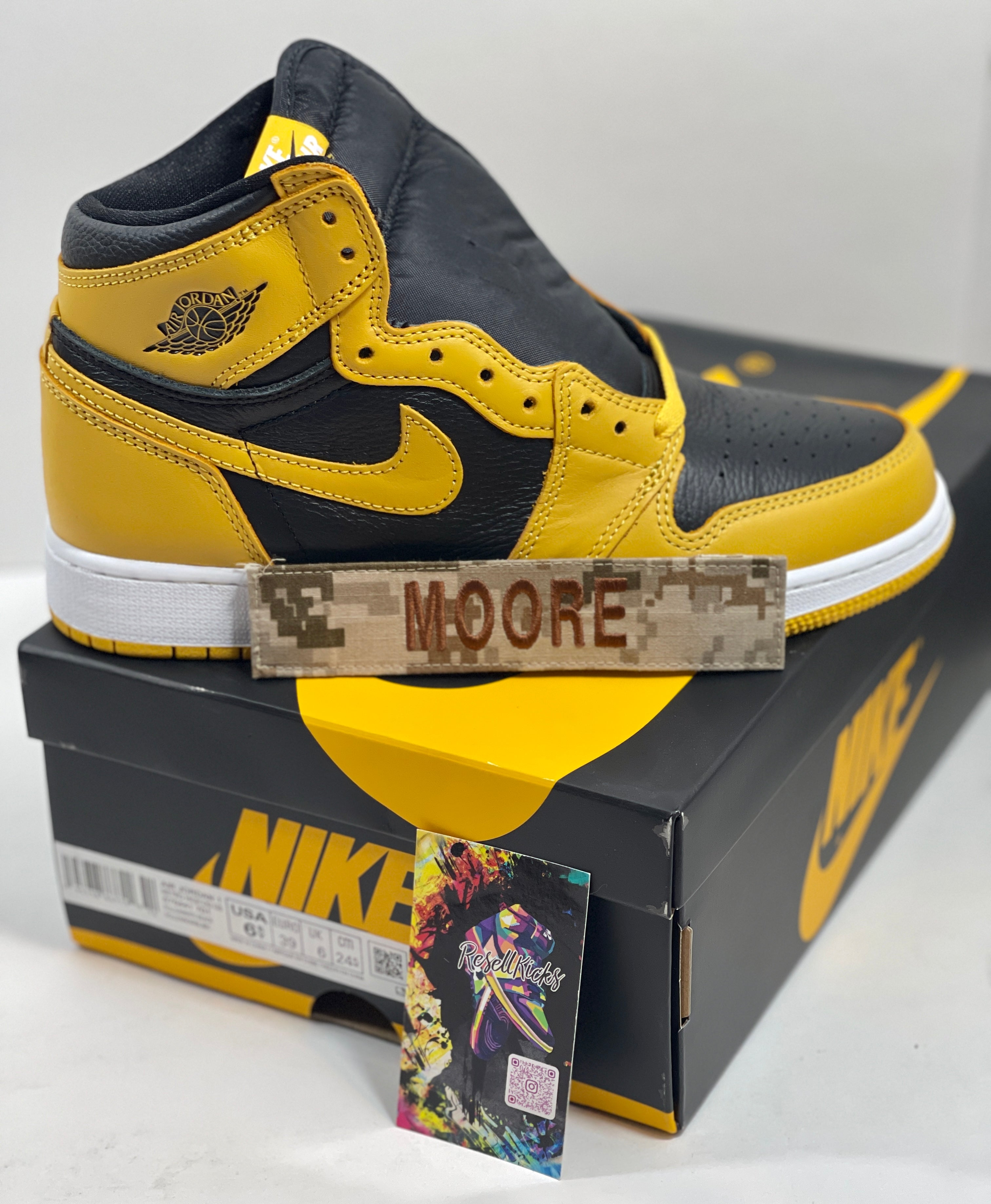 NEW SIZE 6.5 YOUTH - AIR JORDAN 1 RETRO HIGH OG "POLLEN" 2021 (GS)