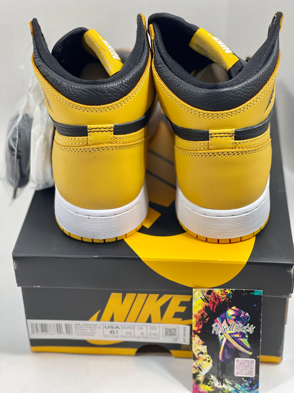 NEW SIZE 6.5 YOUTH - AIR JORDAN 1 RETRO HIGH OG "POLLEN" 2021 (GS)