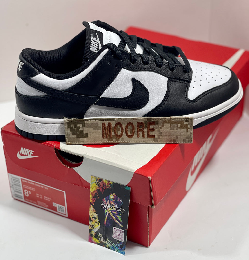 NEW SIZE 8.5 MENS - NIKE DUNK LOW RETRO "WHITE BLACK PANDA" 2021