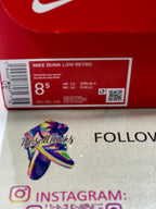 NEW SIZE 8.5 MENS - NIKE DUNK LOW RETRO "WHITE BLACK PANDA" 2021