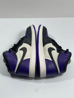 USED SIZE 6.5 YOUTH - AIR JORDAN 1 RETRO HIGH OG "COURT PURPLE" 2018