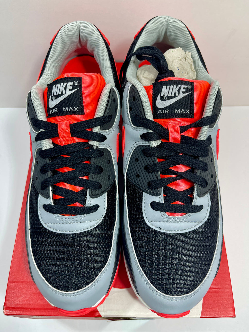 NEW SIZE 10.5 MENS - NIKE AIR MAX 90 "RADIANT RED" 2020