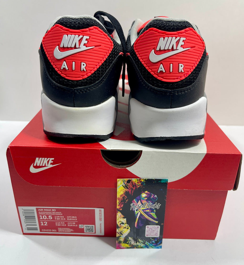 NEW SIZE 10.5 MENS - NIKE AIR MAX 90 "RADIANT RED" 2020