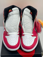 NEW SIZE 9.5 MENS - AIR JORDAN 1 RETRO HIGH OG "LIGHT FUSION RED" 2021