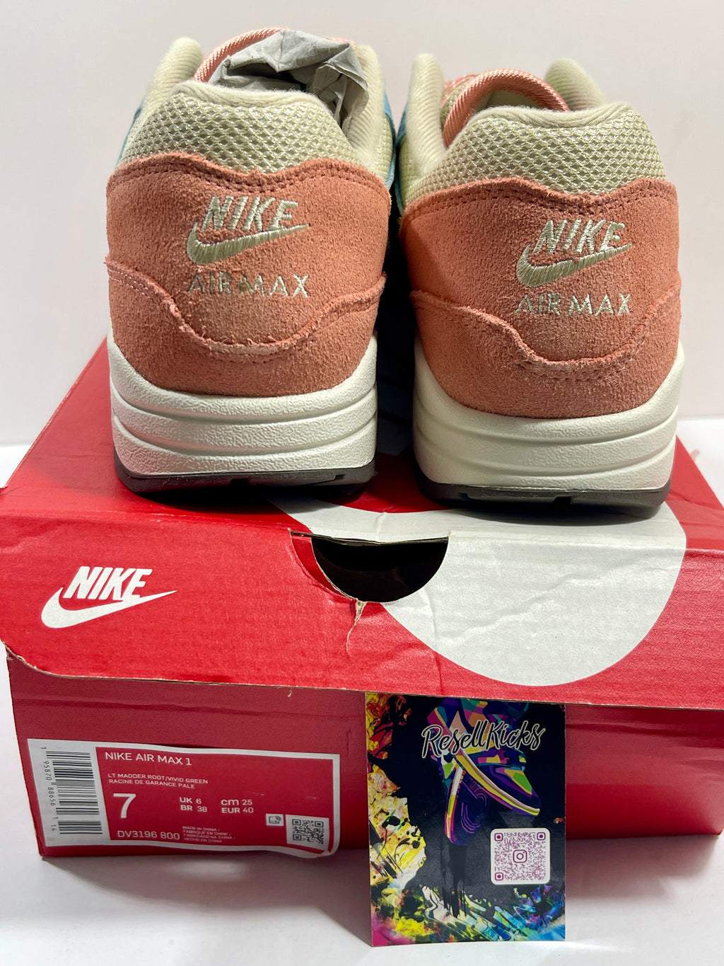 NEW SIZE 7 MENS - NIKE AIR MAX 1 "LIGHT MATTER ROOT WORN BLUE" 2022