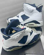 USED SIZE 10 MENS - AIR JORDAN 6 RETRO "OLYMPIC LONDON" 2012