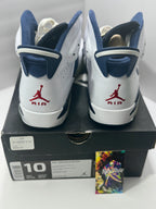 USED SIZE 10 MENS - AIR JORDAN 6 RETRO "OLYMPIC LONDON" 2012
