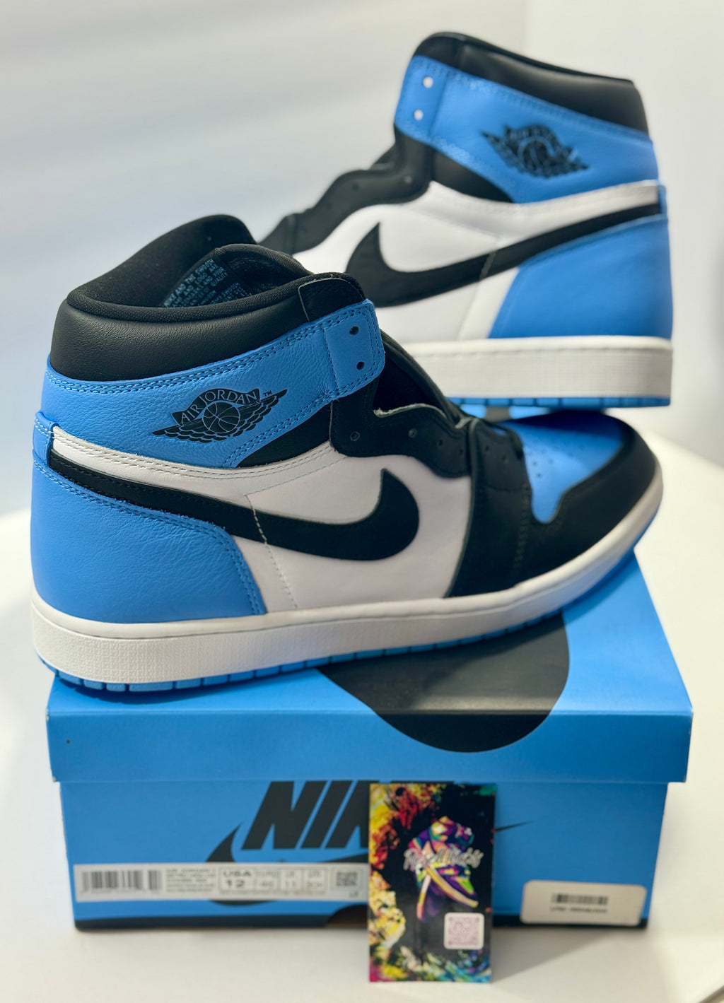 NEW SIZE 12 MENS - AIR JORDAN 1 RETRO HIGH OG "UNC TOE" 2023