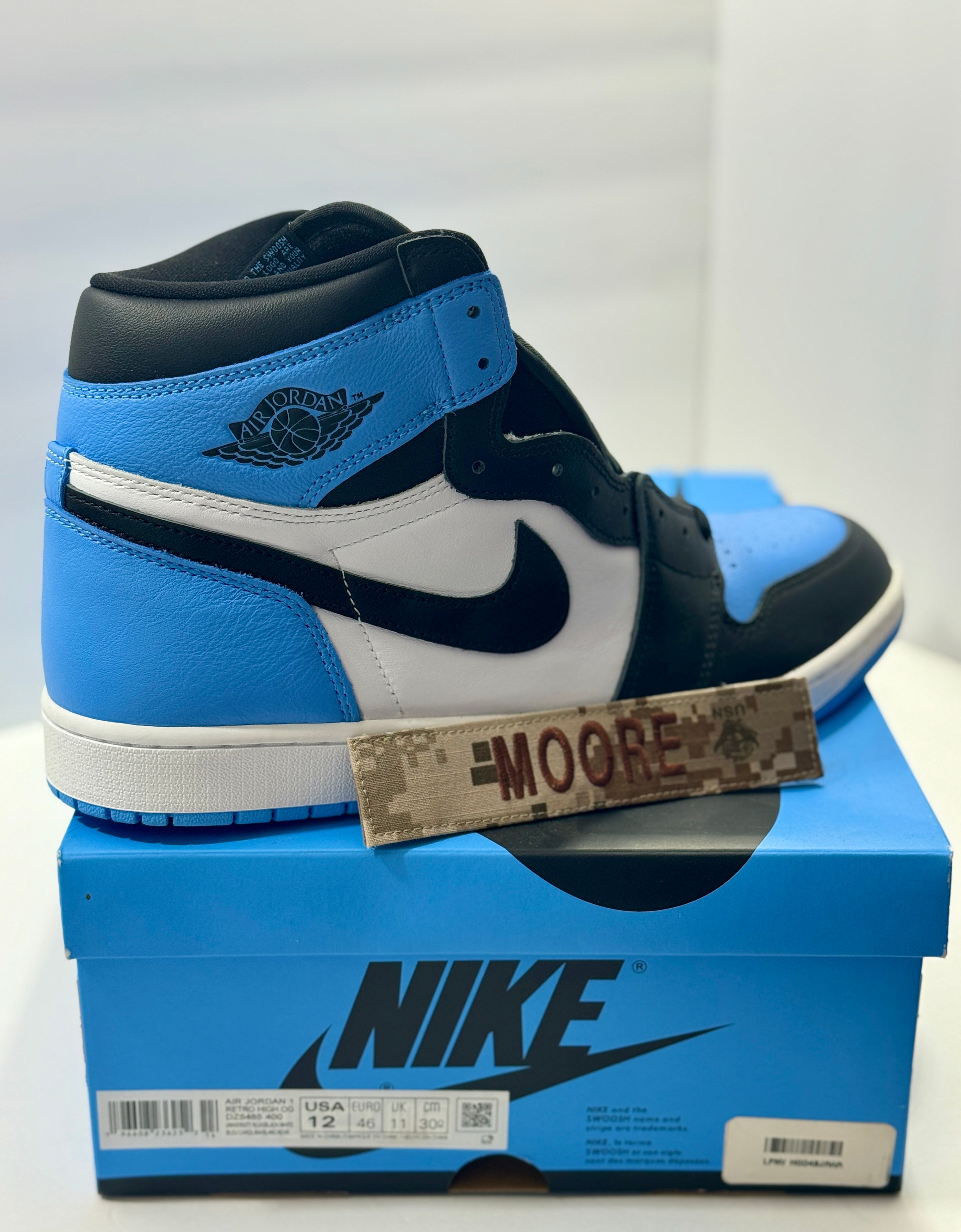 NEW SIZE 12 MENS - AIR JORDAN 1 RETRO HIGH OG "UNC TOE" 2023