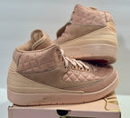 USED SIZE 7 YOUTH - AIR JORDAN 2 RETRO "JUST DON ARTIC ORANGE" 2017