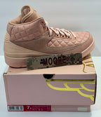 USED SIZE 7 YOUTH - AIR JORDAN 2 RETRO "JUST DON ARTIC ORANGE" 2017