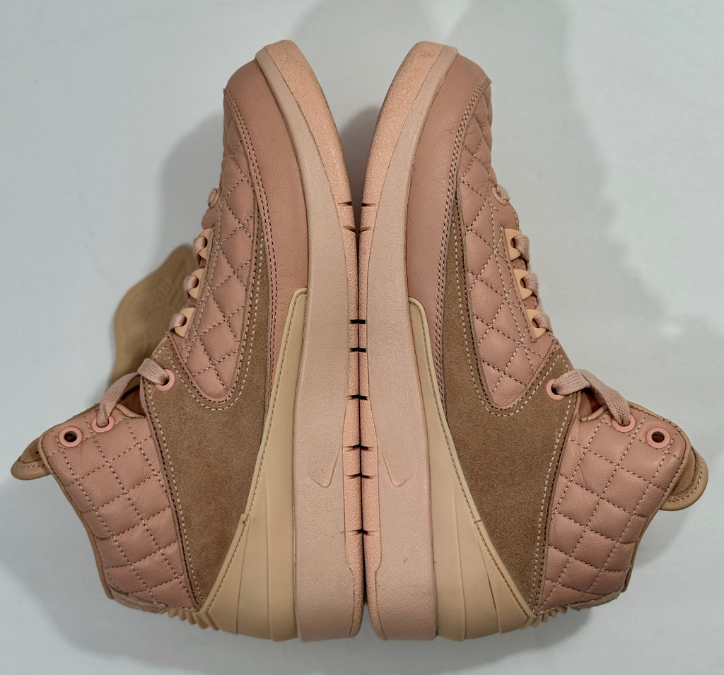 USED SIZE 7 YOUTH - AIR JORDAN 2 RETRO "JUST DON ARTIC ORANGE" 2017