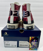 NEW SIZE 9 MENS - CONVERSE CHINATOWN MARKET X CHUCK 70 HIGH "BULLS CHAMPIONSHIP JACKET"