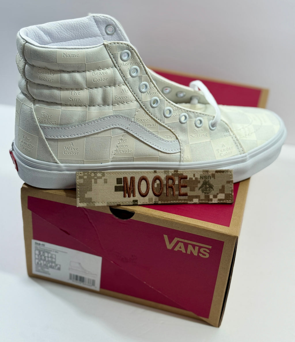 NEW SIZE 9 MENS - VANS SK8-HI "DIY CHECKERBOARD" 2022