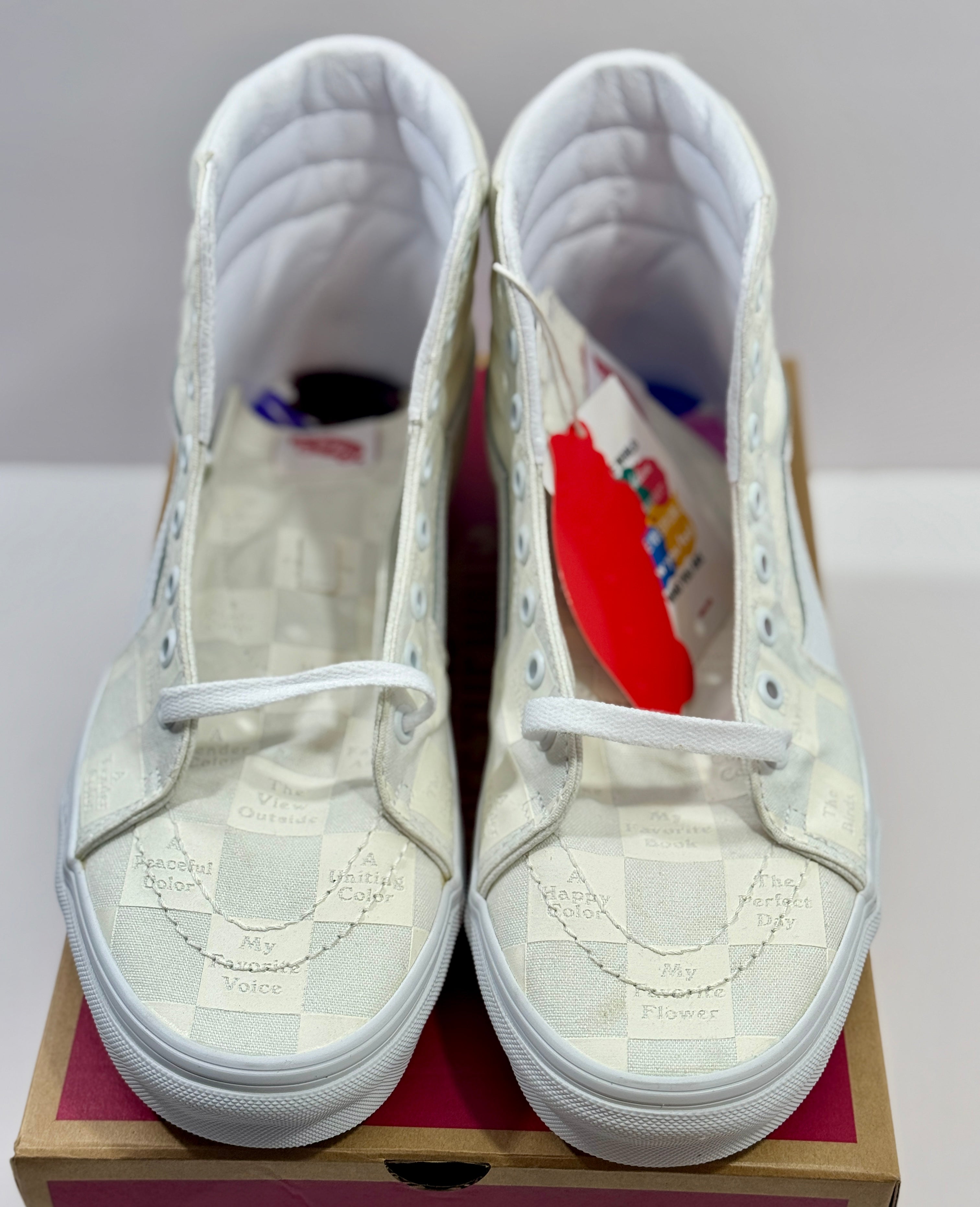 NEW SIZE 9 MENS - VANS SK8-HI "DIY CHECKERBOARD" 2022