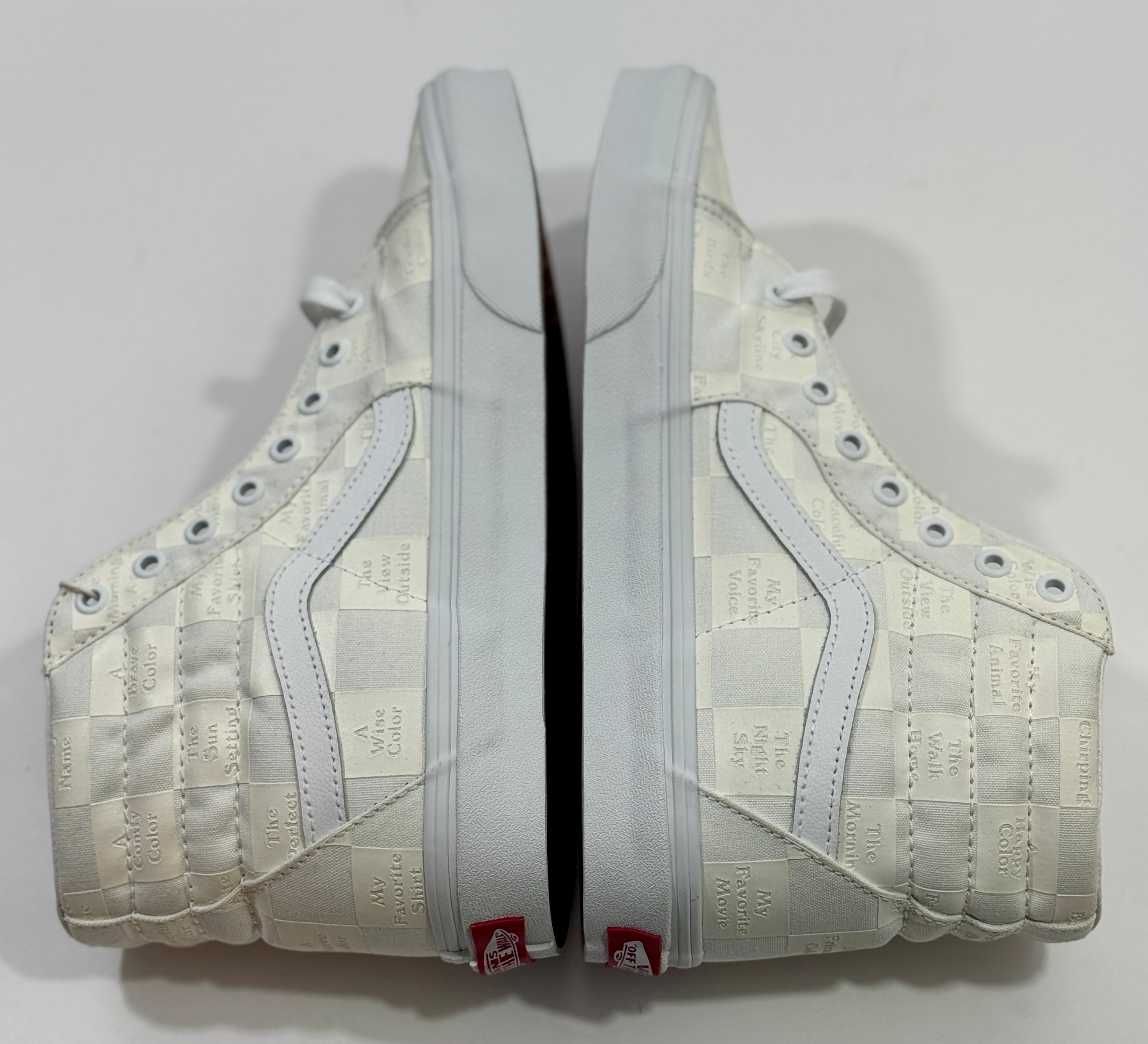 NEW SIZE 9 MENS - VANS SK8-HI "DIY CHECKERBOARD" 2022
