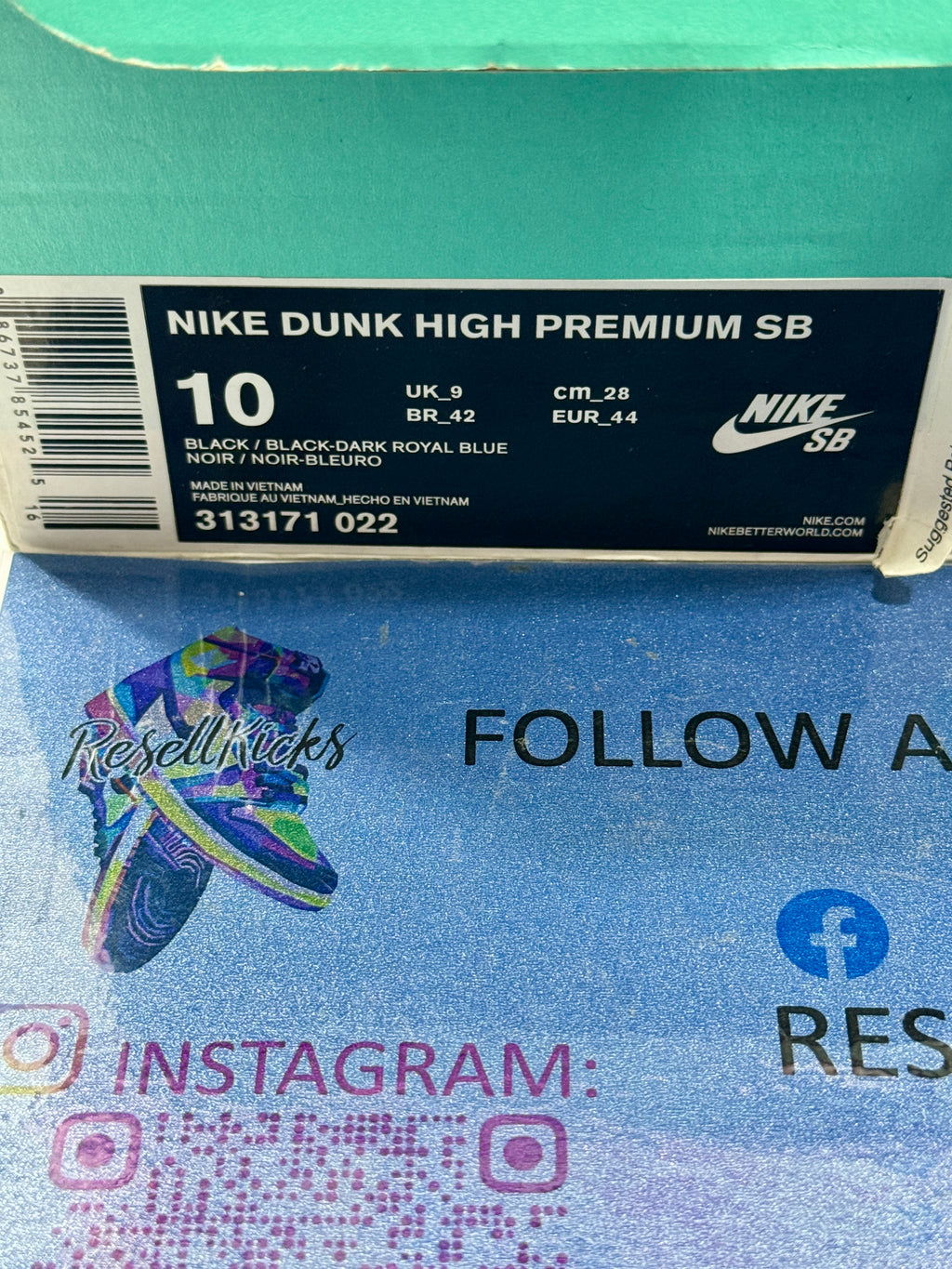 USED SIZE 10 MENS - NIKE DUNK HIGH PREMIUM SB HIGH "CAPTAIN AMERICA" 2014