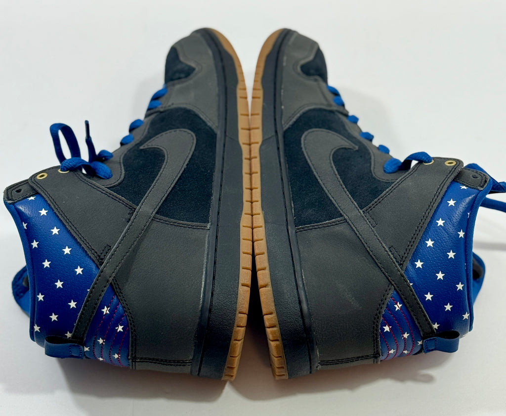 USED SIZE 10 MENS - NIKE DUNK HIGH PREMIUM SB HIGH "CAPTAIN AMERICA" 2014