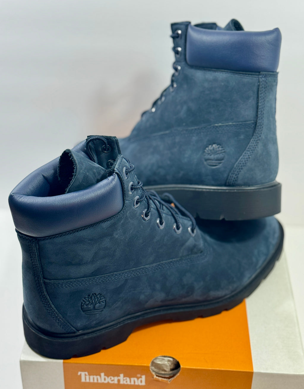 NEW SIZE 11.5 MENS - TIMBERLAND CLASSIC PREMIUM 6" WATERPROOF BOOT NAVY NUBUCK